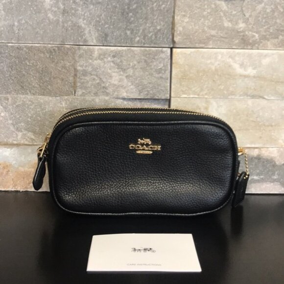 Coach Leather Double Zip Wallet - Picture 2 of 7